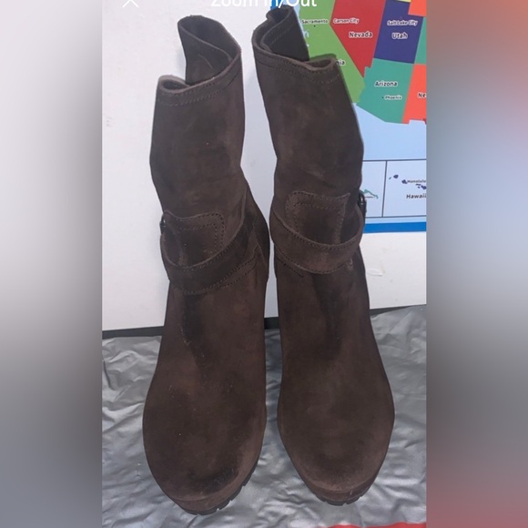 Prada Suede wedge boot - Picture 2 of 5